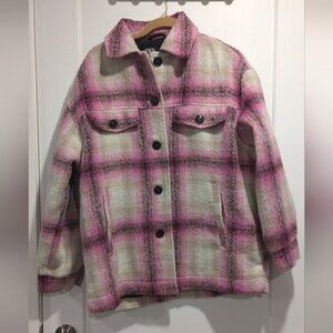 Zara  Plaid Shacket